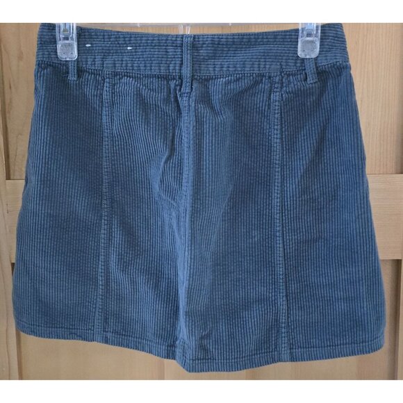 American Eagle Corduroy Hi-Rise A-Line Skirt Zip Front academia boho cottagecore - Picture 1 of 6
